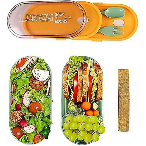 Japanese Bento Box Adult Lunch Box,stackable 3 Layer Bento Box with Sauce Container 2