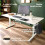 AREBOS AREBOS electrically height-adjustable desk 180x80 cm | Memory function | Adjustable computer desk 72-118 cm | Standing desk | Stand-sit desk | White 3