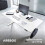 AREBOS AREBOS electrically height-adjustable desk 180x80 cm | Memory function | Adjustable computer desk 72-118 cm | Standing desk | Stand-sit desk | White 6