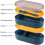 Japanese Bento Box Adult Lunch Box,stackable 2 Layer Bento Box with Sauce Container 3