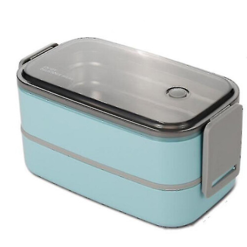 Stainless Steel Lunch Box Double Layer Lunch Box Microwave Lunch Box Insulation