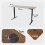 AREBOS AREBOS electrically height-adjustable desk 160x80 cm | Memory function | Adjustable computer desk 72-118 cm | Standing desk | Stand-sit desk | Brown 9