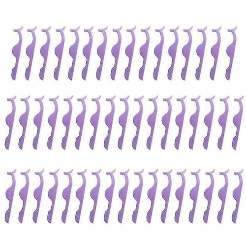 50 False Eyelashes Eyelash Tweezers Makeup Tool