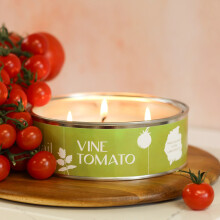 Pintail Candles Triple Wick Vine Tomato Candle - Hand-Poured in the UK, 15h Burn, Paint Pot Tin