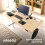 AREBOS AREBOS electrically height-adjustable desk 180x80 cm | Memory function | Adjustable computer desk 72-118 cm | Standing desk | Stand-sit desk | Beige 6