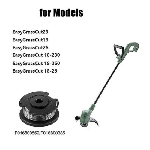 4 Pack Trimmer Spool Line for Bosch Easygrasscut 23, 26, 18, 18-230 1