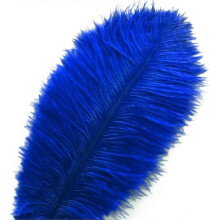 20 pcs Blue Ostrich Feathers Plumes inch(20-25 cm Bulk for Party, Easter, Gatsby Decorations