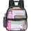 Clear Mini Backpack Stadium Approved, Waterproof Transparent Backpack for Work & Sport and etc(black) 1