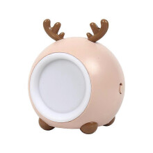 Led Night Light / Bedside Light, Usb Night Light, Night Light with Touch Switch, Suitable for Bedroom / Baby Room / Night Light, Color: Brown + Deer