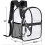 Clear Mini Backpack Stadium Approved, Waterproof Transparent Backpack for Work & Sport and etc(black) 4
