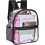 Clear Mini Backpack Stadium Approved, Waterproof Transparent Backpack for Work & Sport and etc(black) 3
