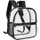 Clear Mini Backpack Stadium Approved, Waterproof Transparent Backpack for Work & Sport and etc(black) 2