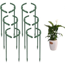 12 Pack Plastic Arched Plant Stakes, Plant Support Stakes, Semi-Circular Plant Stakes, Garden Plant Support, for Flower Plants, Rose, Ortensia