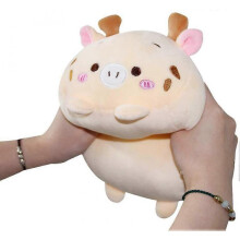 8 inch Cute Deer Plush Stuffed Animal Cylindrical Body Pillow,Super Soft Cartoon Hugging Toy Gifts