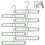 Magic Coat Hanger, Coat Hanger, Multifunctional, Rotatable, Shockproof, Foldable, 8 Pieces for Dormitory, Work Place, Green 1