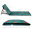 just be... Folding Beach Chair Mat - Tropical 2