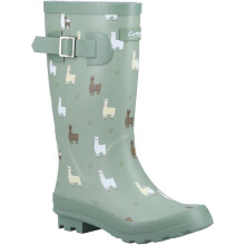 (Green, 5 (Adults')) Cotswold Farmyard Junior Rubber Alpaca Wellington Boots