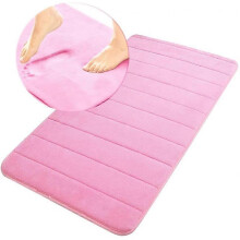 Memory Foam Bath Mat Non Slip Absorbent Super Cozy Velvet Bathroom Rug Carpet Super Water Absorption Bathroom Carpet Non-Slip Thick Bathroom Mat (17"