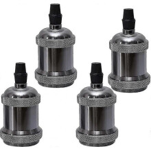 E27 Vintage Lamp Holder Socket. 4 Ceiling Socket Lamp Base Retro Lamp Base
