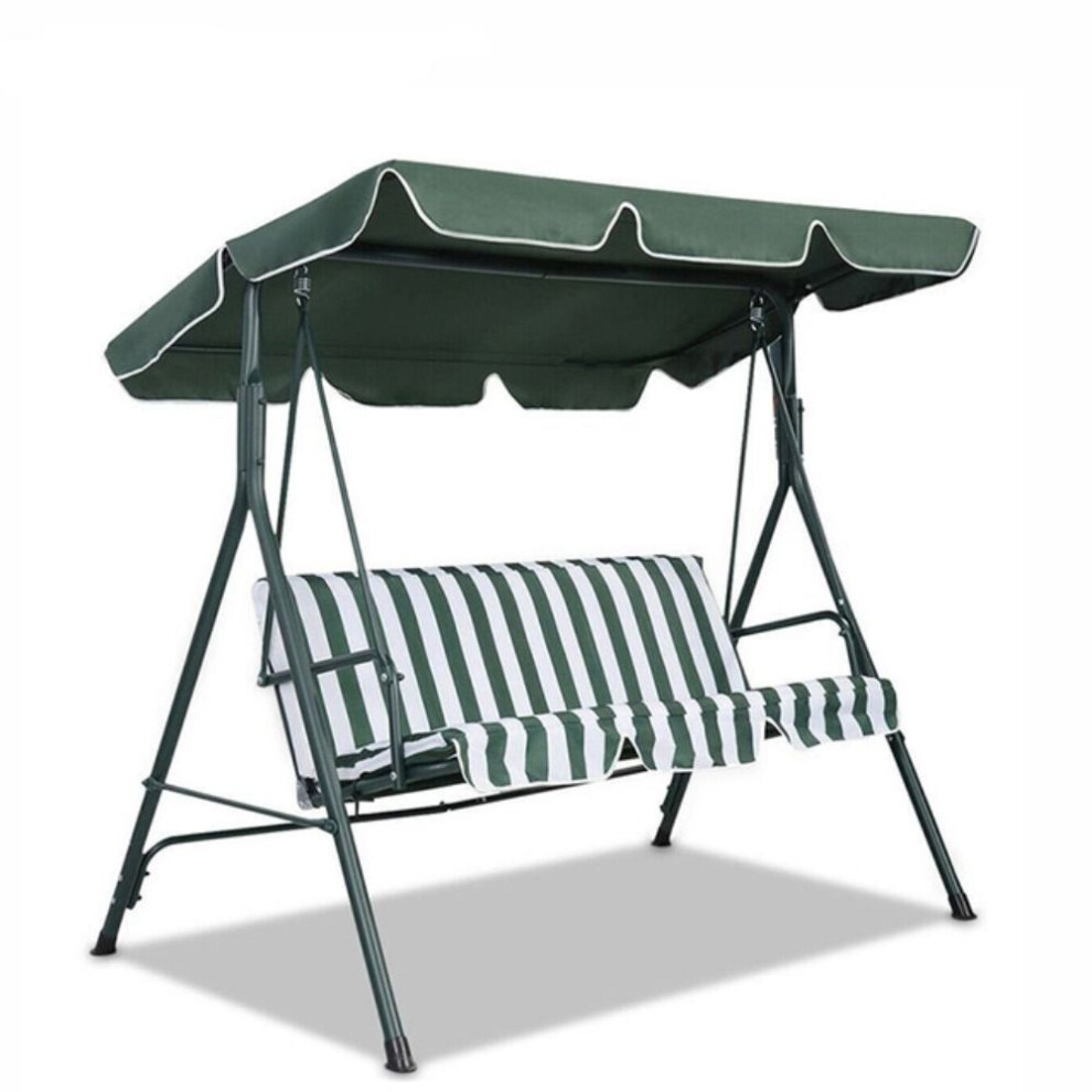 (dark green, 195X125X15cm) Outdoor Garden Hammock Chair Awning Top Rain Cover Roof Canopy Canopy Swings