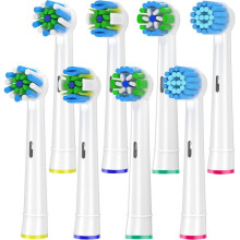 (8 Counts White, one-size) Toothbrush Heads Replacement, Comfort Toothbrush Heads Compatible with Braun Oral B 7000/Pro 1000/9600/5000/3000/8000 Electric Toothbrush