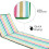 just be... Folding Beach Chair Mat - Multicolour Stripes Light 6