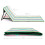 just be... Folding Beach Chair Mat - Multicolour Stripes Light 10