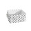 Foldable Storage Box with Linen Stitching Fabric Storage Basket, Storage Box with Cotton Rope Handles Storage Cube Storage Box Circle-small 1