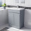 NES Home Nes Home Flat Pack Matte Grey 600 mm Freestanding Basin Vanity Unit 1