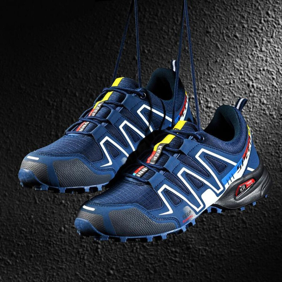 (blue, 47) 2025 Large Size Men's Climbing Shoes, Non-Slip Fashion Trekking Sneakers for Outdoor Hiking, Comfortable Wide Width Sports Shoes