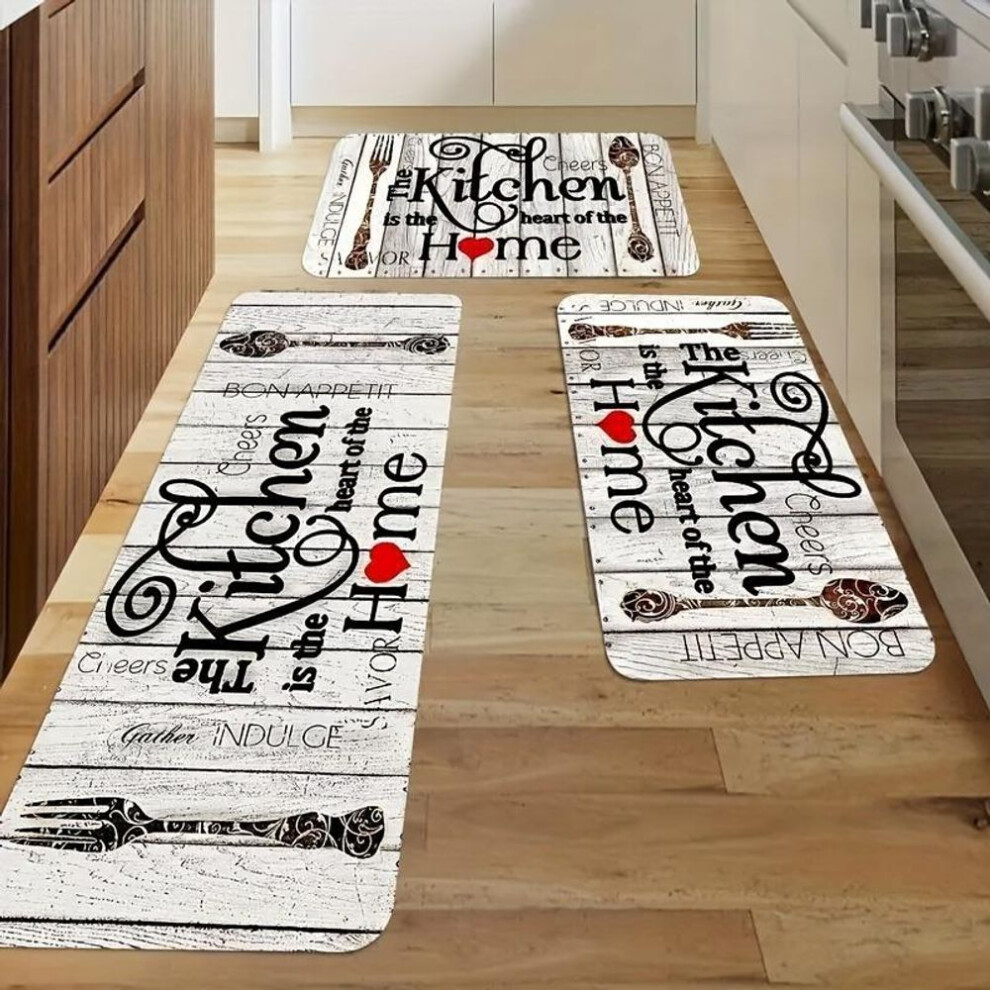 (40*60cm+40*120cm?2Pcs?) Soft Kitchen Rug Anti-Fatigue Kitchen Rug Waterproof Non-Slip Rugs Set Runner Rug Absorbent Machine Washable Carpet For Kitchen