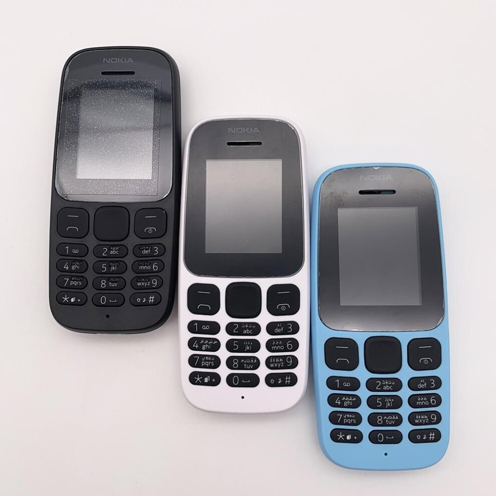 (blue, Dual SIM Simple Set) Refurbished Nokia Original Nokia 105 (2017) Mobile Phone