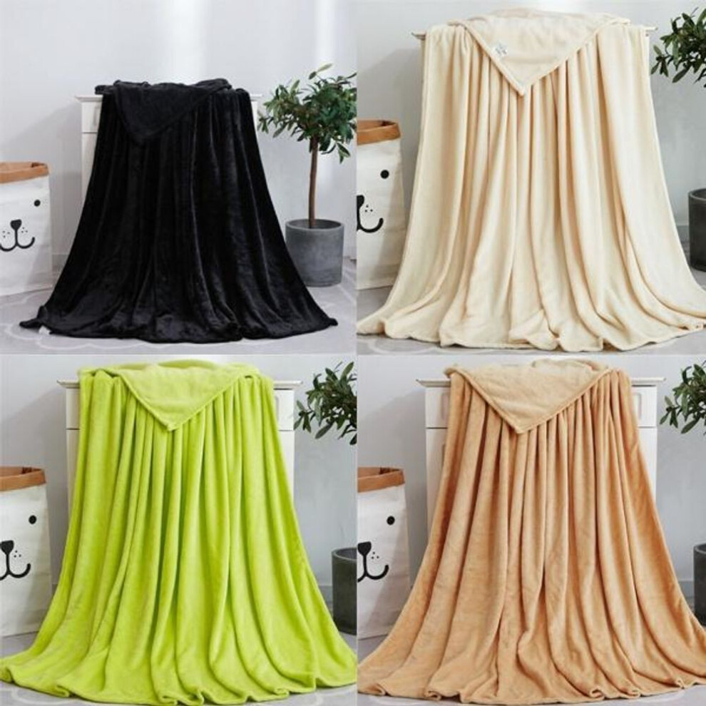(tan, 120*200cm) 17 Colors Throw Blanket Super Soft Fleece Blanket Cozy Flannel Velvet Microfiber Blanket for Couch Bed Sofa Super Warm Comfy Blanket Lightweight