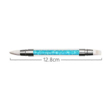 Nail Art Double-head Silicone Pen, Smudge, Powder, Point Drill Multi-purpose Silicone Pen Diy Nail Tool