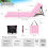 just be... Folding Beach Chair Mat - Pink Stripes 11