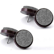 20pcs Furniture Felt Pad Round Heavy Duty Nail-on Slider Glide Pad Floor Protector for Wooden Furniture Chair Tables Leg Fee