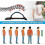 Back Stretcher, Lumbar Back Pain Relief Device, 4 Level - Black, Blue 4