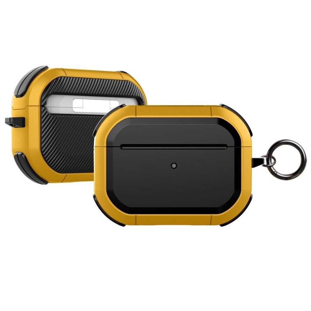 (for AirPods Pro 2, Yellow) KEYSION Shockproof Case for Apple AirPods Pro 2 1 Soft Silicone With Metal Hook Bluetooth Earphone Cover for AirPods 3 2 1