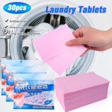 (pink, 180pcs) Strong Deep Cleaning Detergent Laundry Soap for Washing Machine 180/90/60/30PCS Laundry Detergent Sheets Easy Dissolve Laundry Tablets