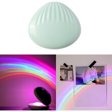 Dúhové svetlo 3D LED projektor Nočné svetlo Prenosné farebné odrazové nočné svietidlo Tvar tela