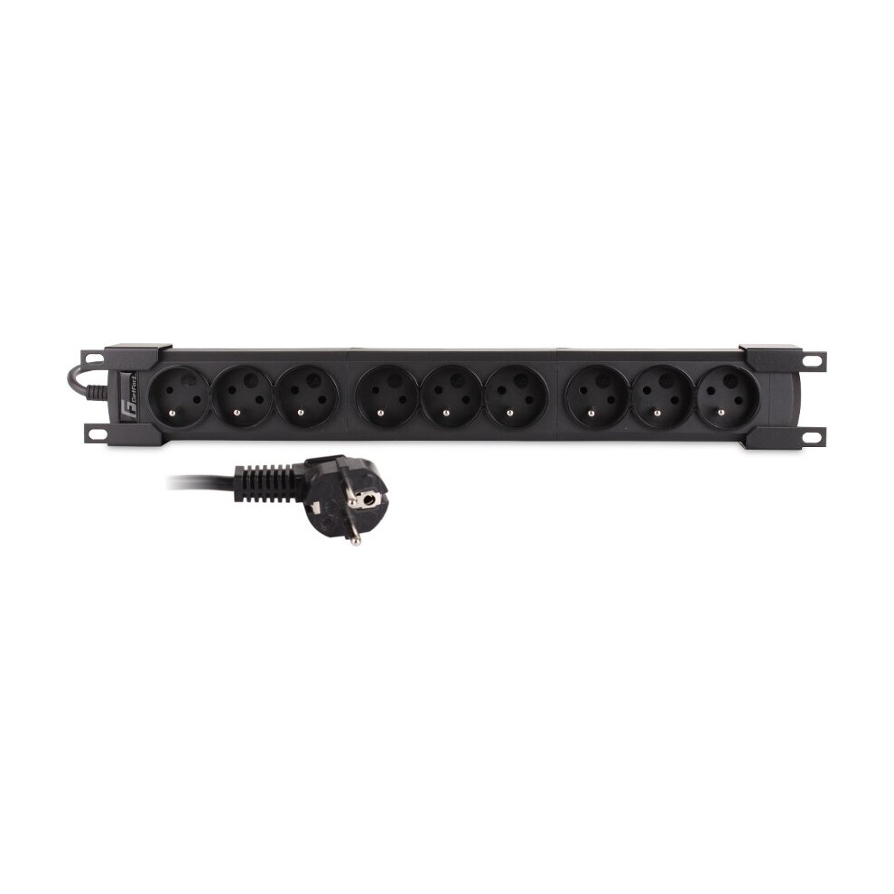 Multiprise rackable 9 prises, noire