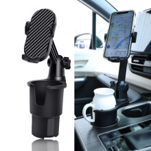 peça - Extensor de porta-copos para carro com base ajustável, porta-copos universal 2 em 1 com suporte