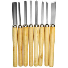 Conjunto de 8 ferramentas para entalhe em madeira, cinzel de madeira