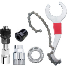 Ferramenta de remoção de cassete de bicicleta - Kit de reparo de ferramentas de bicicleta multifuncional