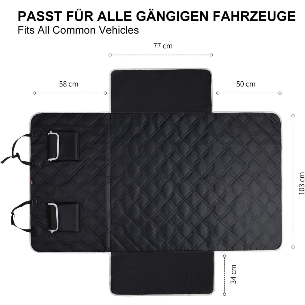 Tapis de protection pour coffre de voiture pour chien avec protection latérale universelle - Tapis de protection