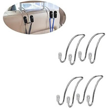 Ganchos para encosto de cabeça de carro, 4 conjuntos, fortes e duráveis - suporte universal para SUV,