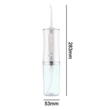 Irrigadores orais, fio dental portátil recarregável, IPX7, 3 modos, branco