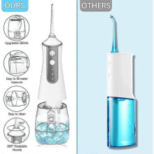 Irrigador oral, fio dental de água, clareamento dental, três modos de limpeza
