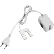 Joustava Gooseneck LED-valo magneettisella pohjalla ompelukoneelle 110-265V