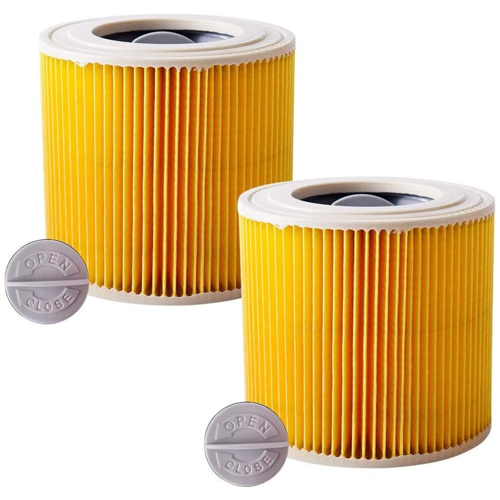 2 cartouches filtrantes de rechange pour filtre à eau et à poussière Karcher WD2 WD3 WD3P